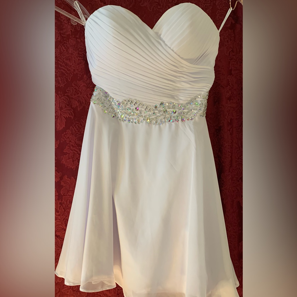 White Strapless White Mini